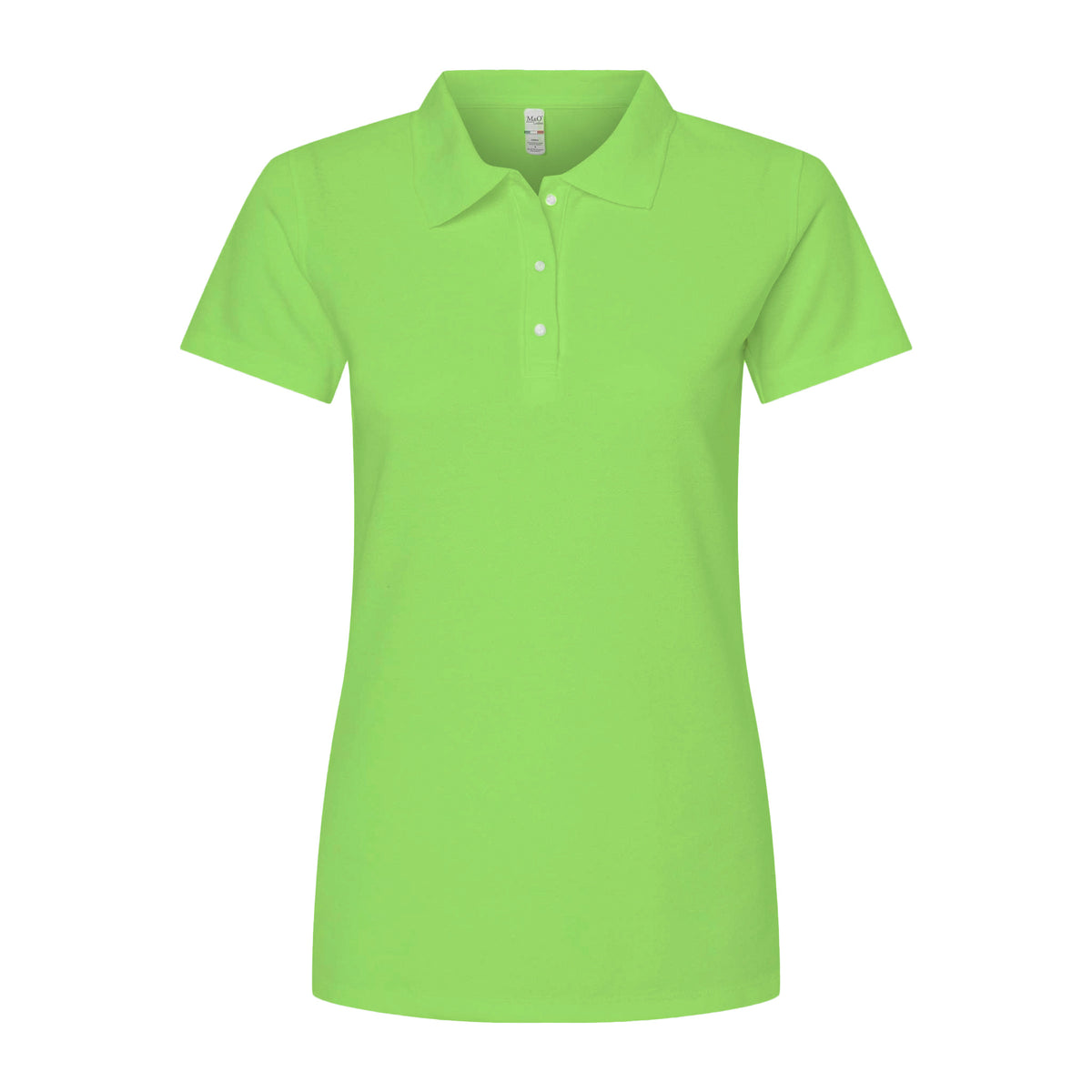 Dama Polo Pique 50% Algodón 50% Poliéster 7007 Verde Limón – M&O