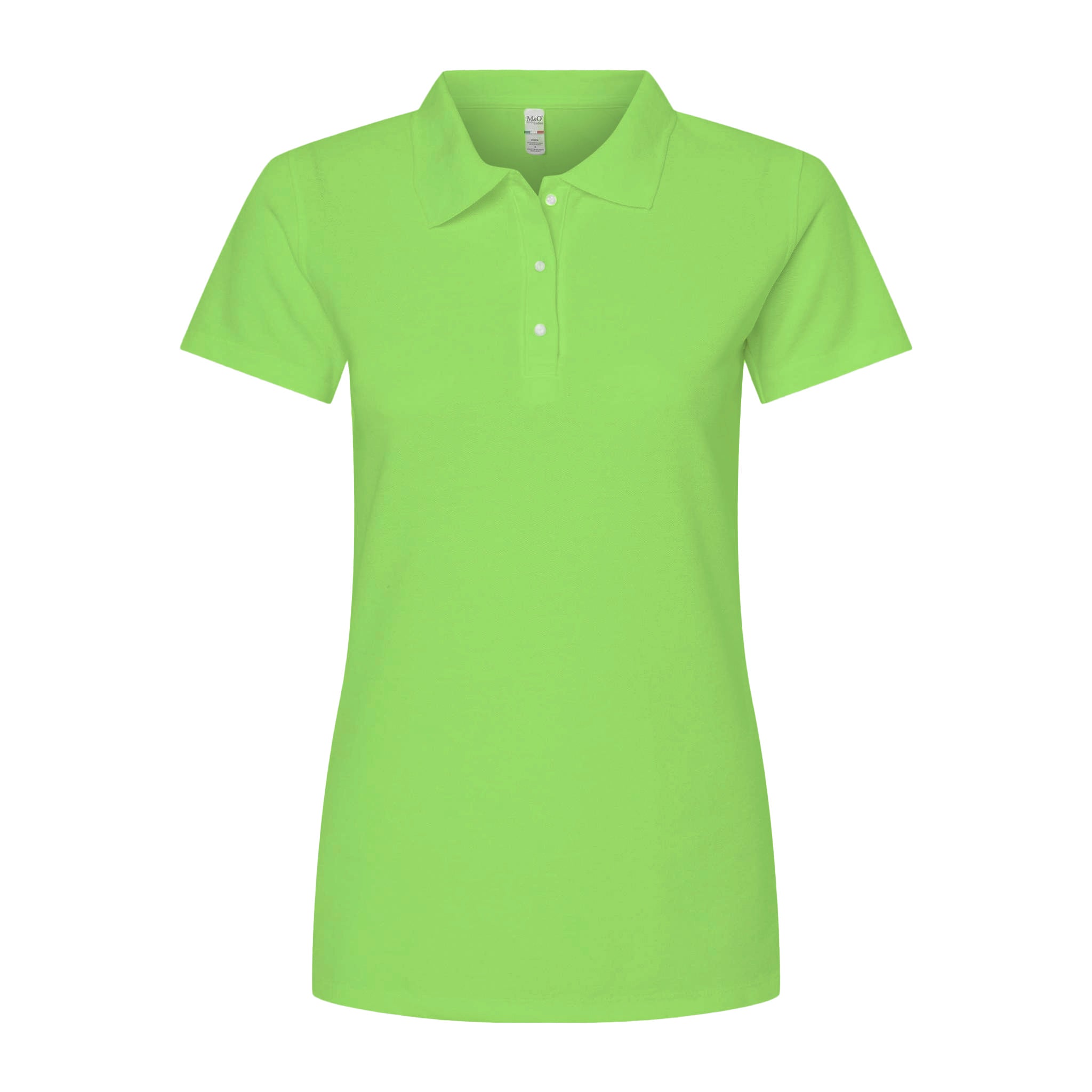 Playera tipo discount polo verde limon