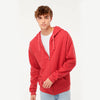 Sudadera Unisex Felpa con Cierre y Capucha 3331 Rojo Surat Máxima Suavidad