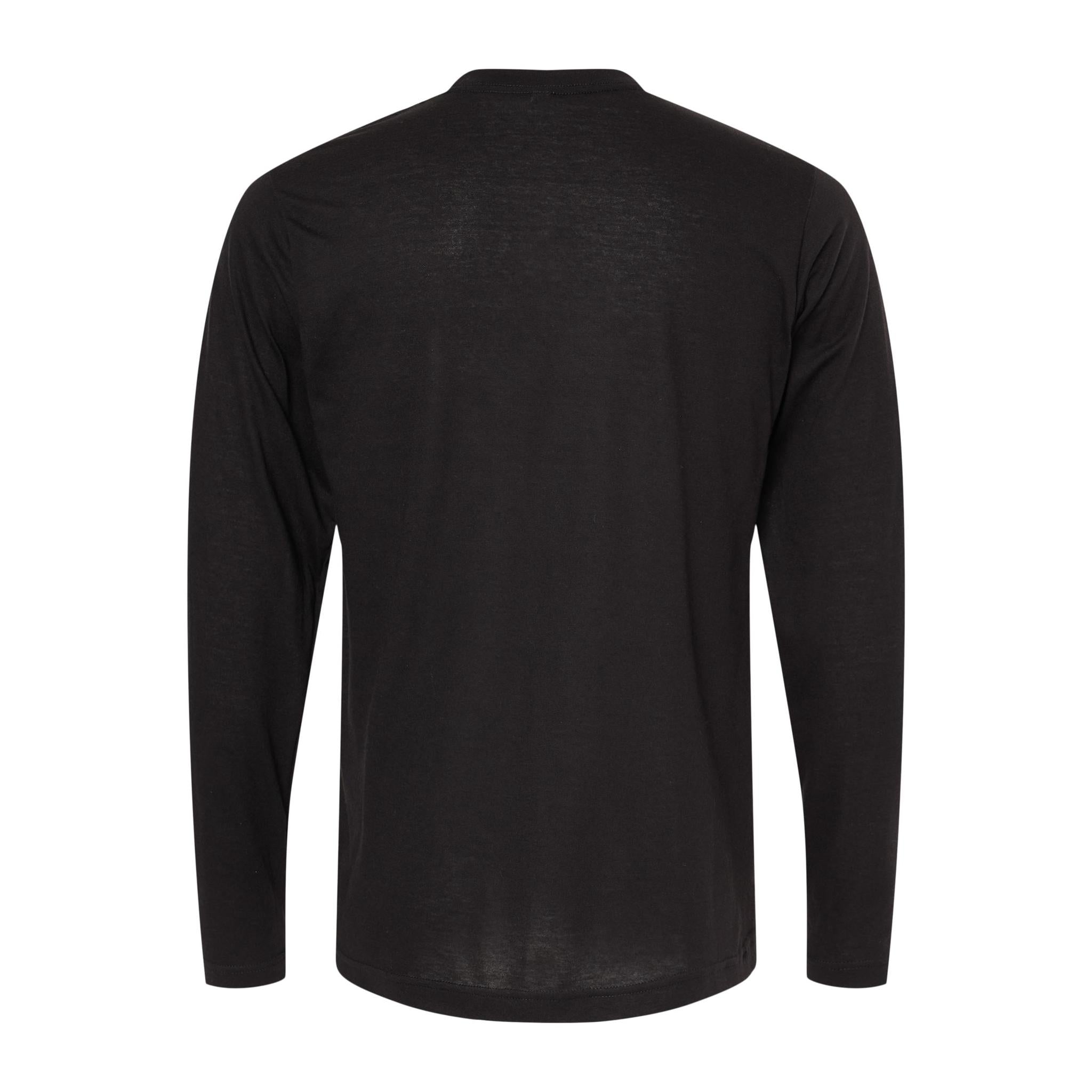 Adulto Manga Larga Mezcla 65% Poliester 35% Algodón 3520 Negro
