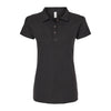 Dama Polo Pique Ring Spun 7600 Negro