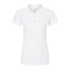 Dama Polo Pique Ring Spun 7600 Blanco S/Mat