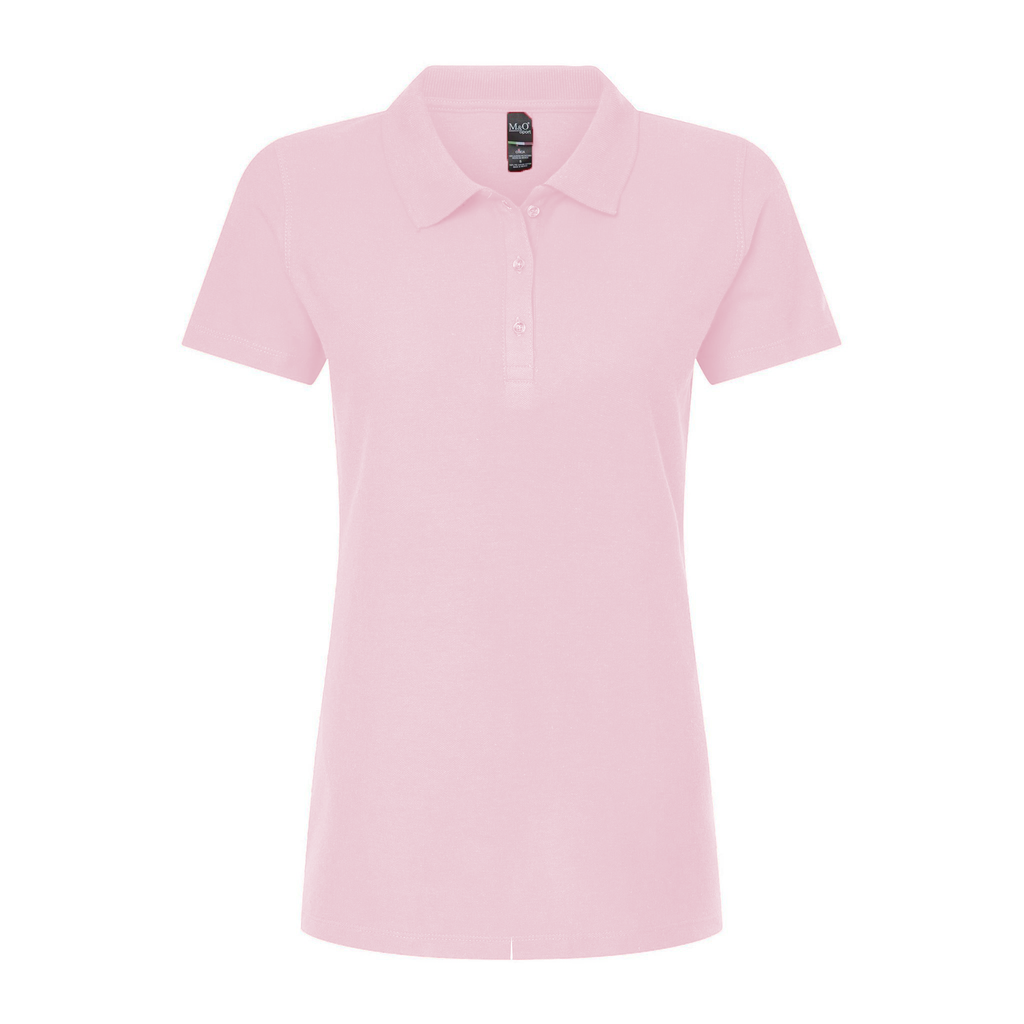 Dama Polo Pique Ring Spun 7600 Rosa Pastel – M&O Tienda Mx